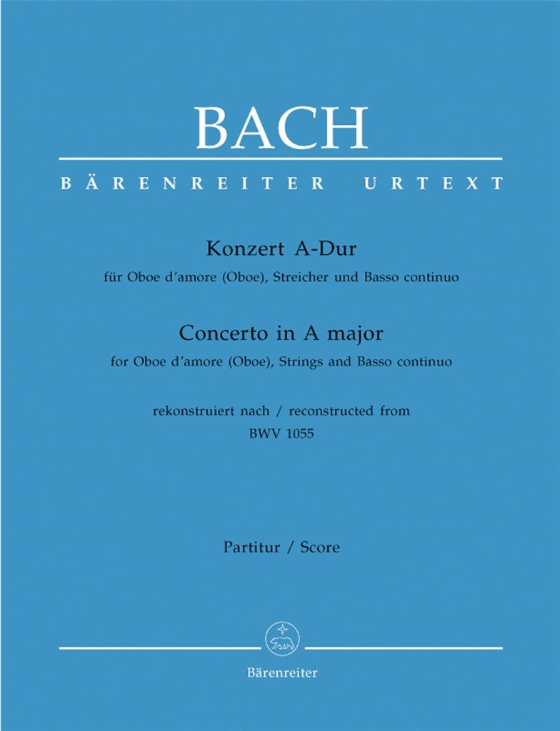 Oboe Concerto in A BWV1055 Full Score